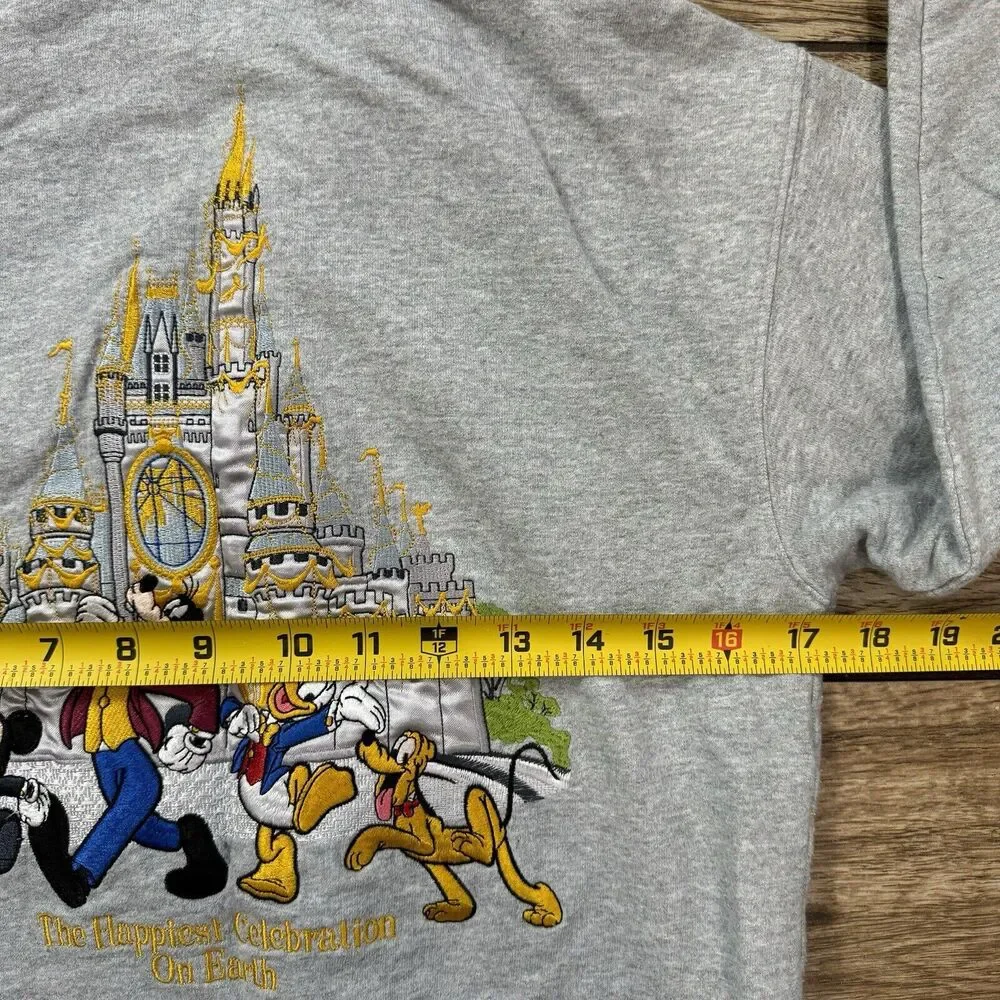 Walt Disney World THE HAPPIEST CELEBRATION ON EARTH Zip Sweatshirt Jacket M